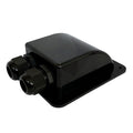 Pasacables Doble para Caravana/embarcación (negro)