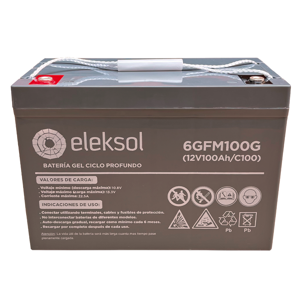 Batería de GEL Eleksol 12.8V 100Ah