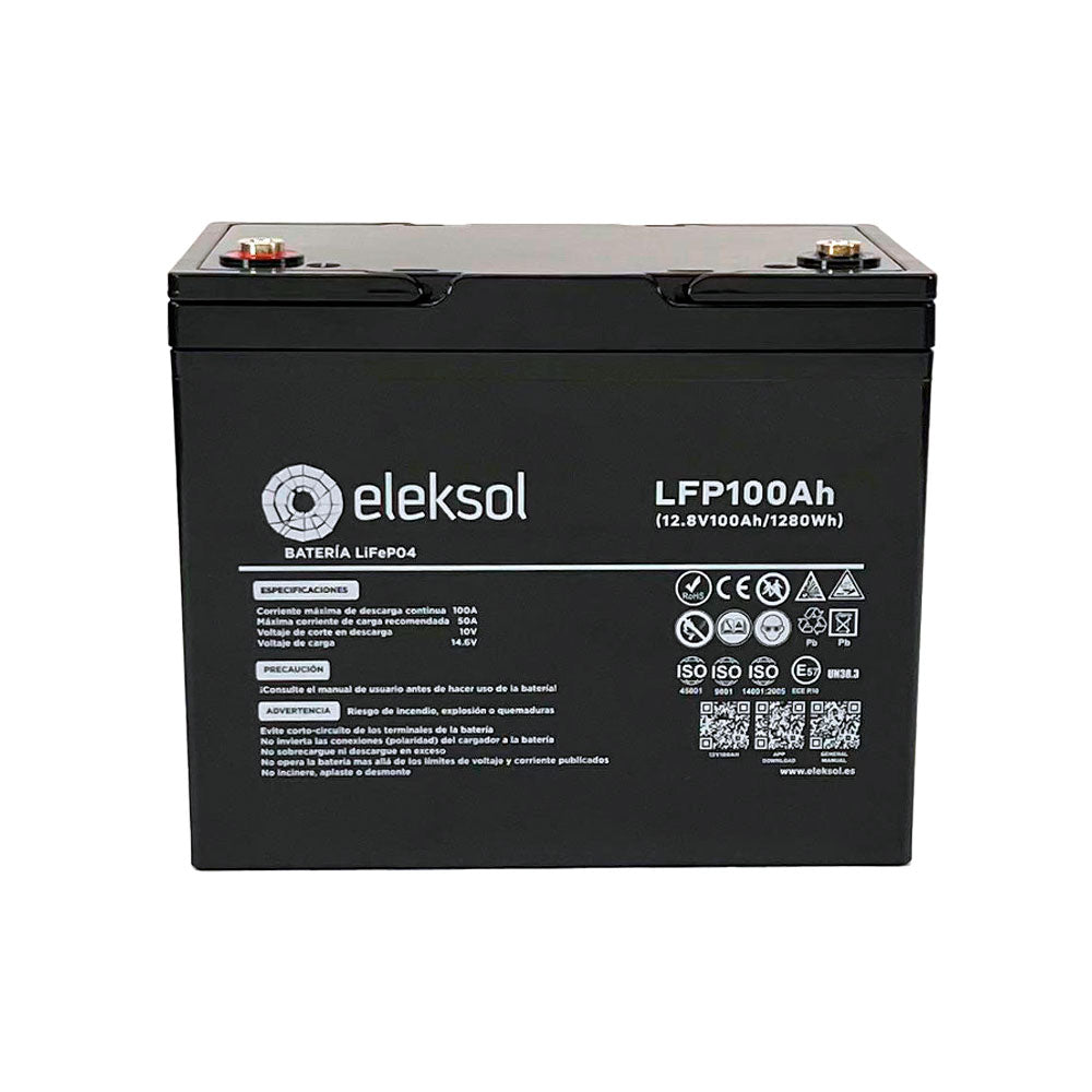 Batería Litio Compact Eleksol 100Ah/12,8V Bluetooth y BMS V2