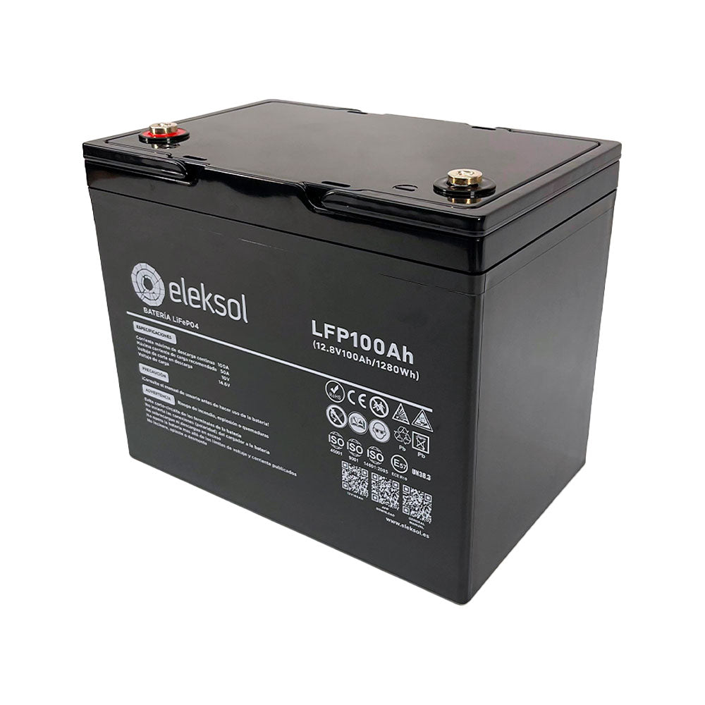 Batería Litio Compact Eleksol 100Ah/12,8V Bluetooth y BMS V2
