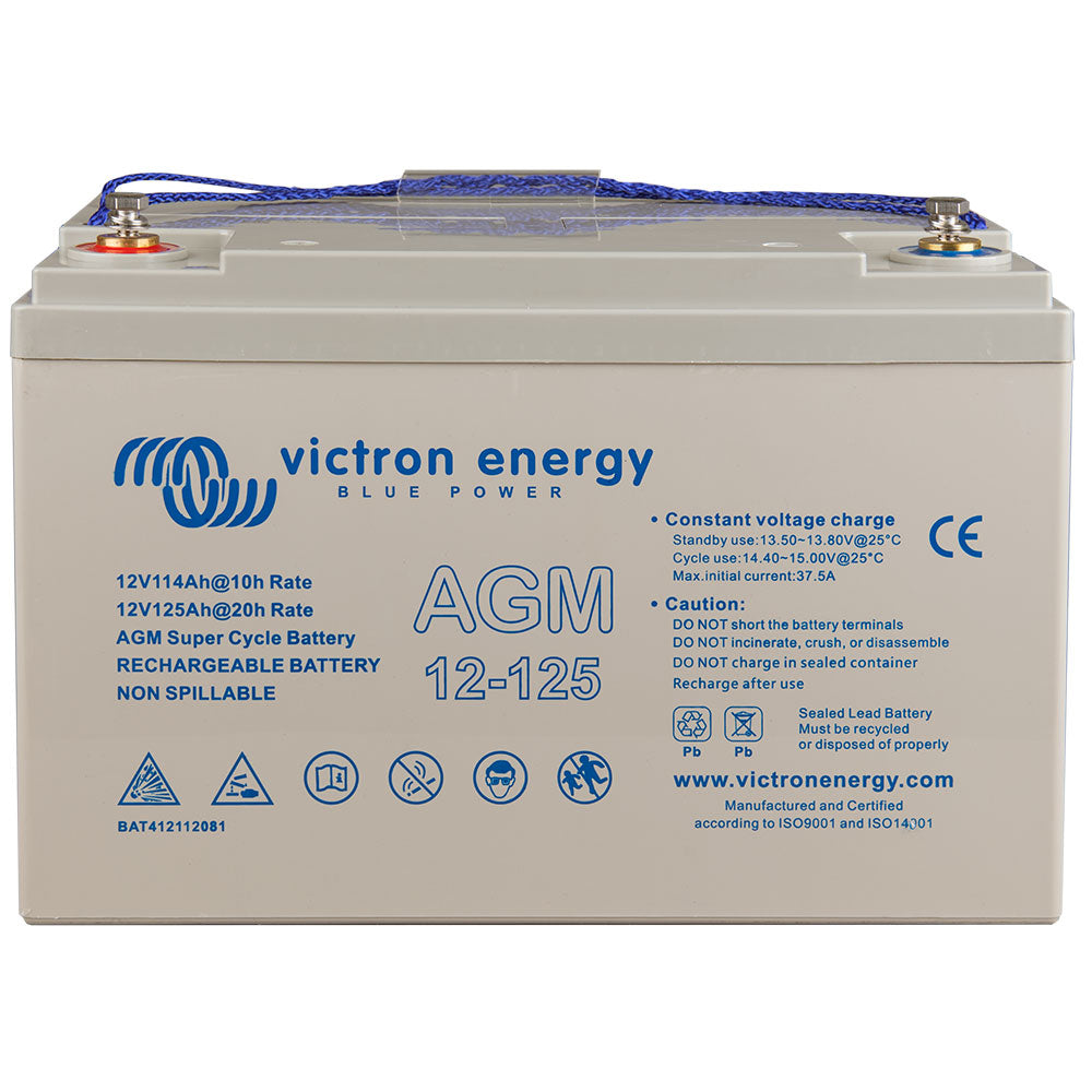 Batería AGM 12V/125Ah Ciclo Profundo (M8) Victron Energy