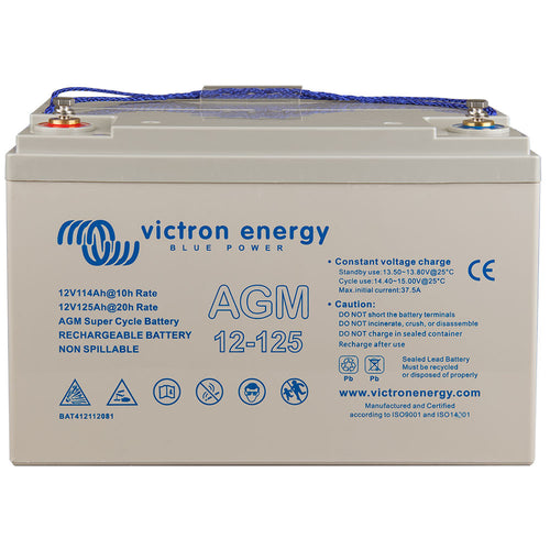 Batería AGM 12V/125Ah Ciclo Profundo (M8) Victron Energy