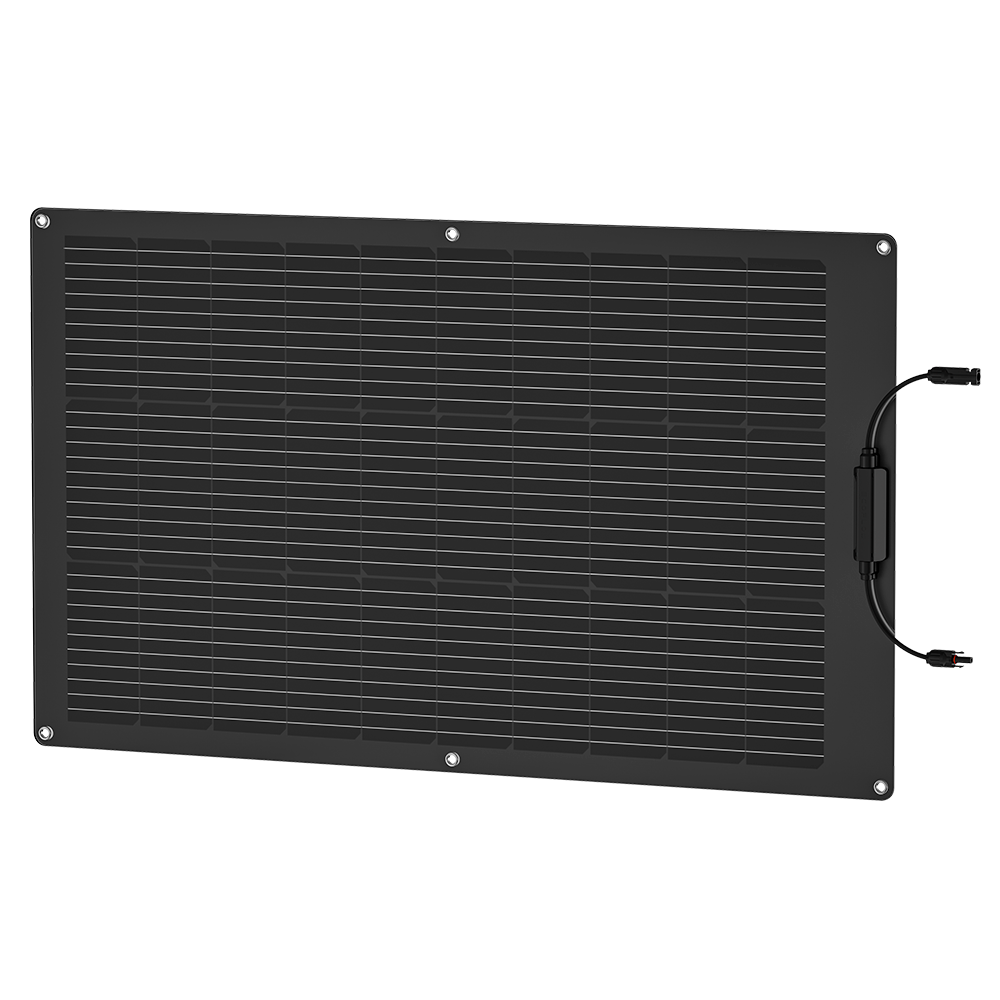 Módulo Monocristalino Black Flexible EcoFlow 100W-12V 1055x612x2mm