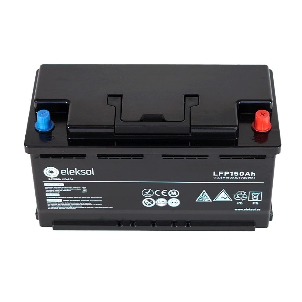 Batería de Litio LiFePO4 Eleksol 12,8V 150Ah Bluetooth y BMS V2