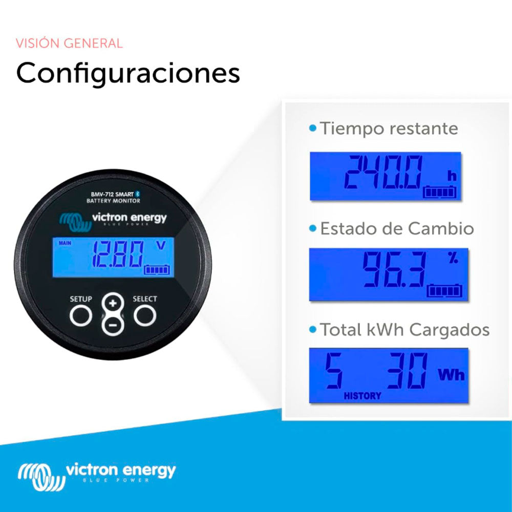 Monitor de Batería Victron BMV-712 BLACK Smart Bluetooth