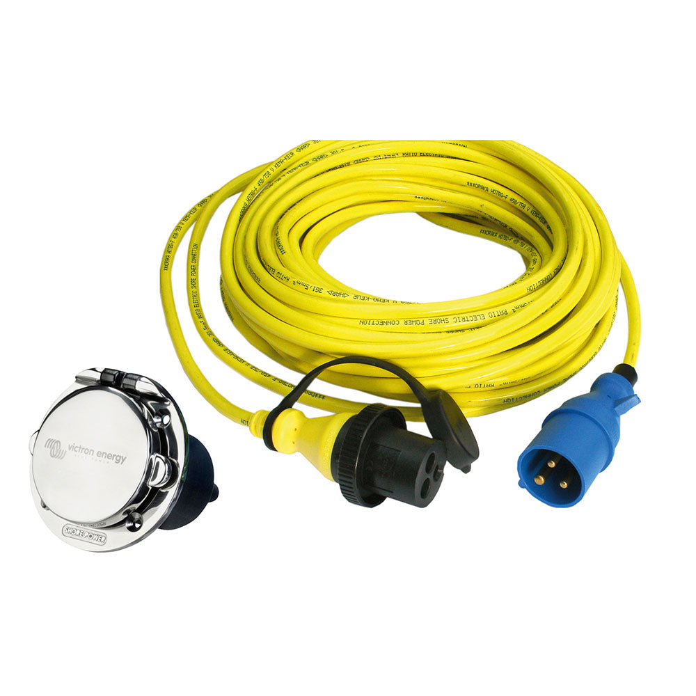 Entrada Toma Externa Con Tapa Inox 32A/250Vac (2p/3w)