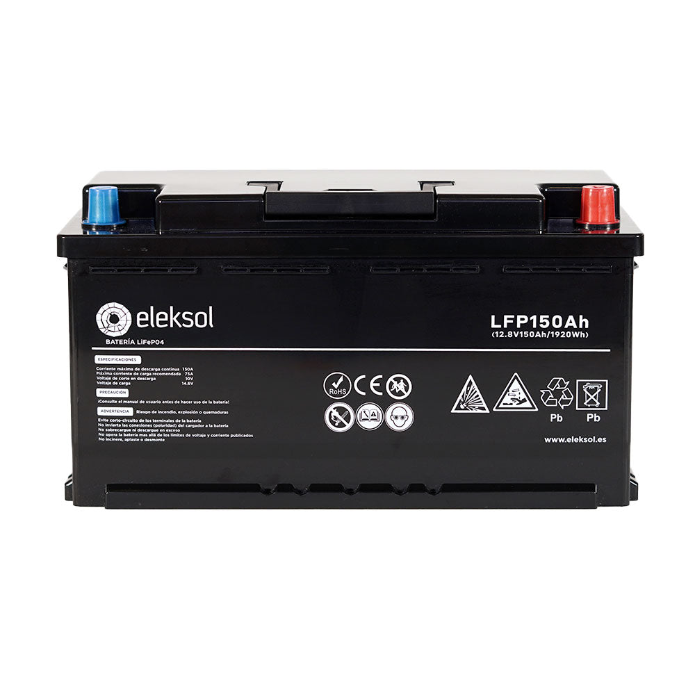 Batería de Litio LiFePO4 Eleksol 12,8V 150Ah Bluetooth y BMS V2