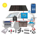 Kit Camper relé, solar 200W, acumulación 100Ah, salida en 12V