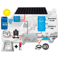 Kit Camper relé, solar 200W, acumulación 180Ah, potencia 800VA