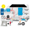 Kit Camper relé, solar 305W, acumulación 250Ah, potencia 1200VA